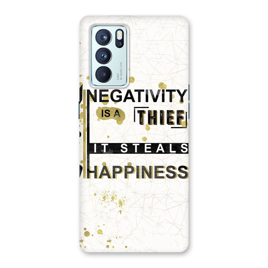 Negativity Thief Back Case for Oppo Reno6 Pro 5G