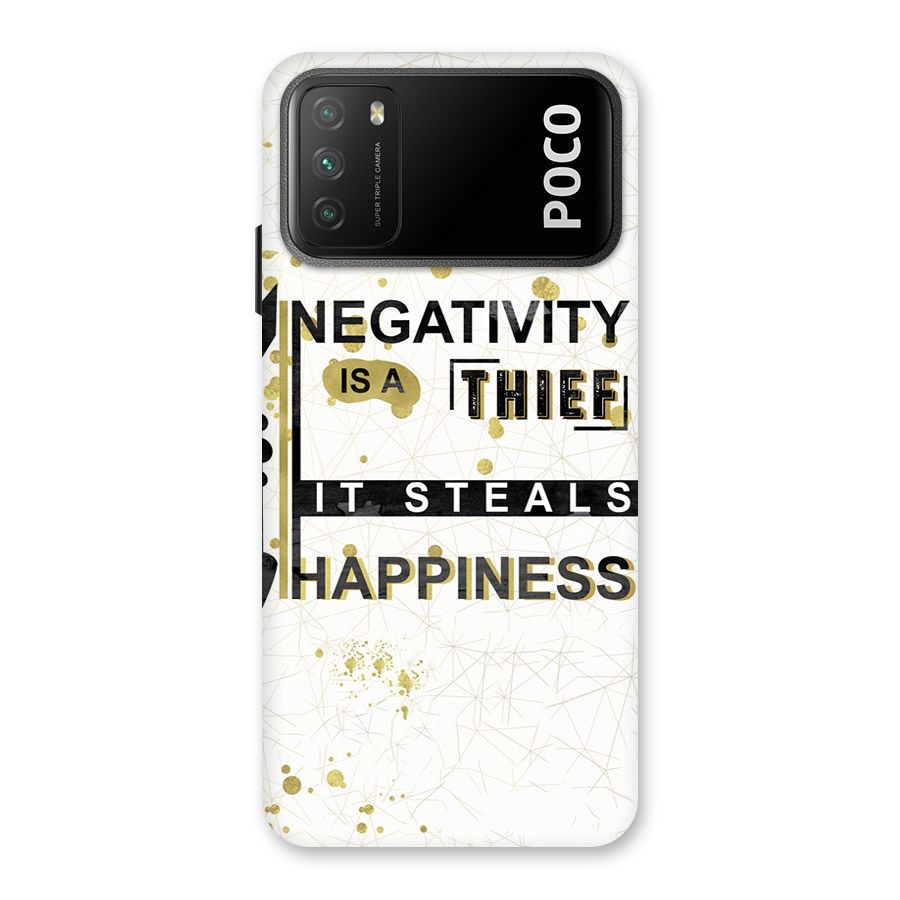 Negativity Thief Back Case for Poco M3