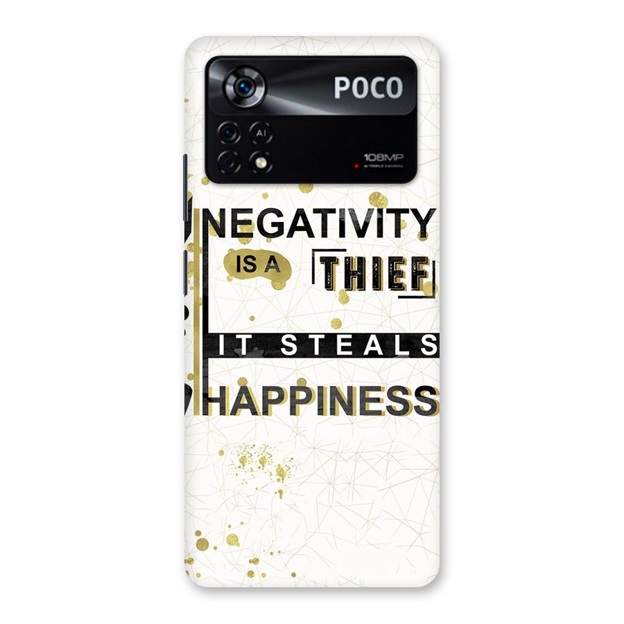 Negativity Thief Back Case for Poco X4 Pro 5G