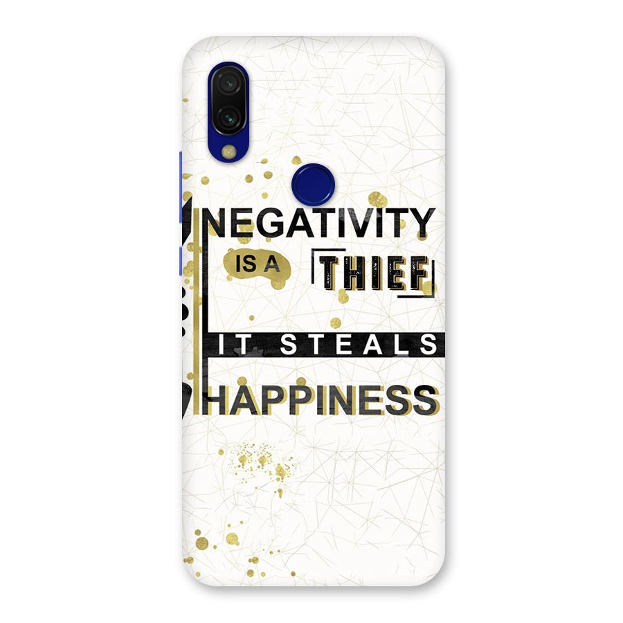 Negativity Thief Back Case for Redmi 7