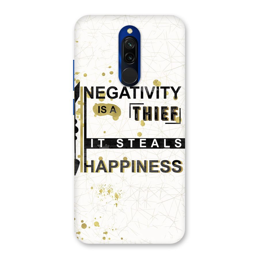 Negativity Thief Back Case for Redmi 8