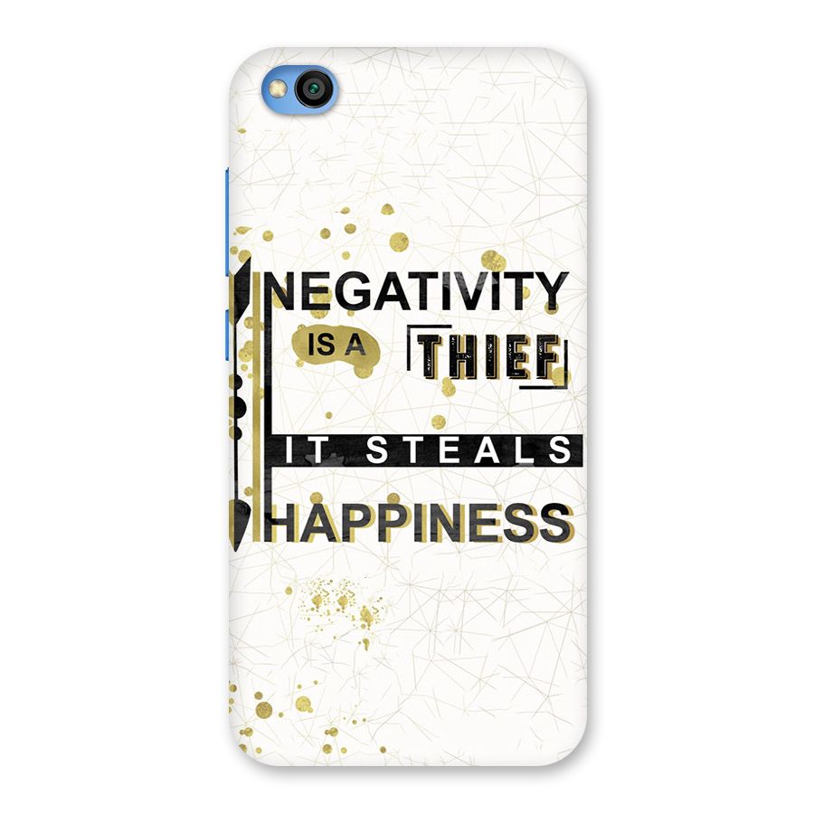 Negativity Thief Back Case for Redmi Go