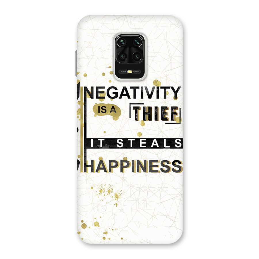 Negativity Thief Back Case for Redmi Note 9 Pro