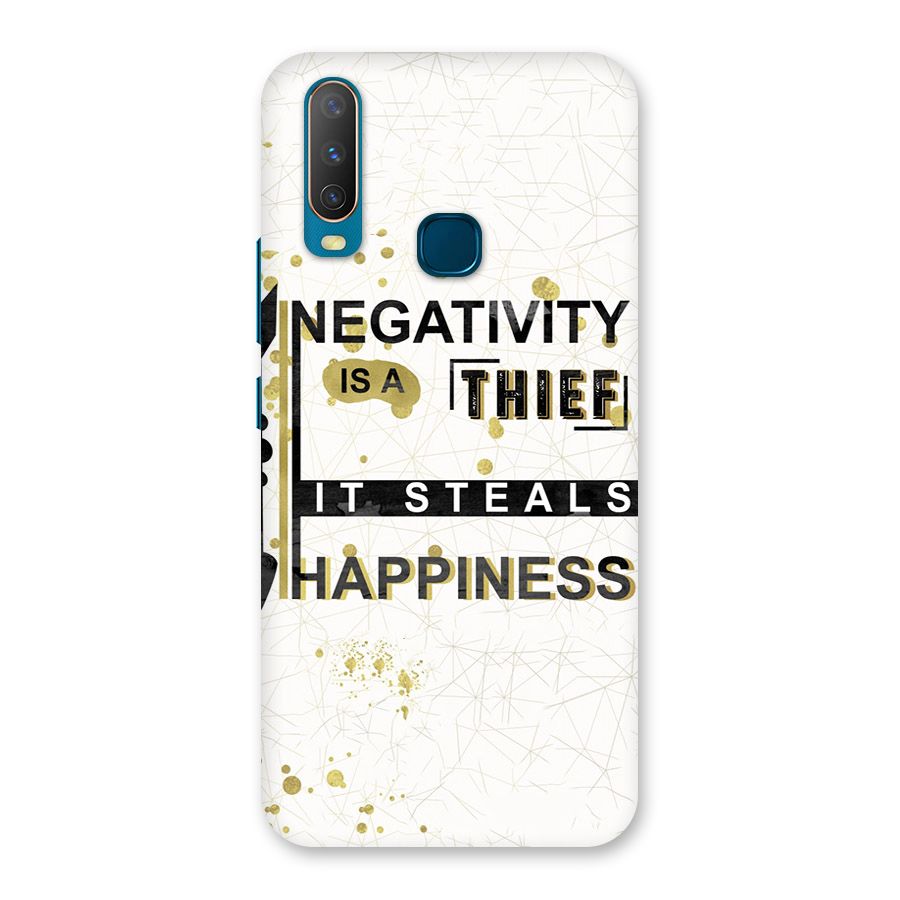 Negativity Thief Back Case for Vivo U10