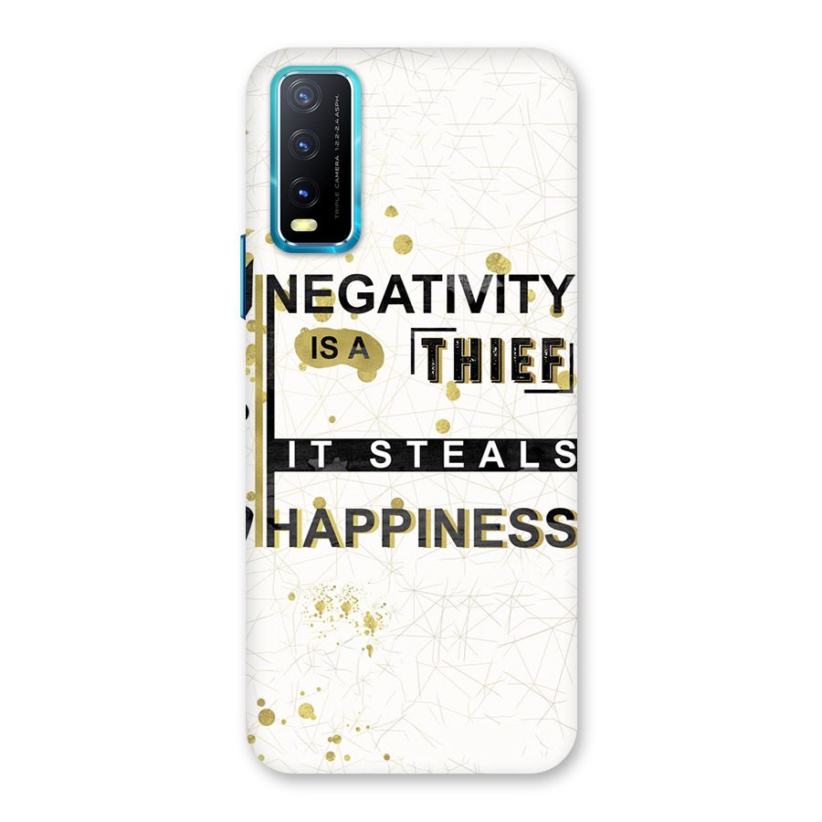 Negativity Thief Back Case for Vivo Y20A