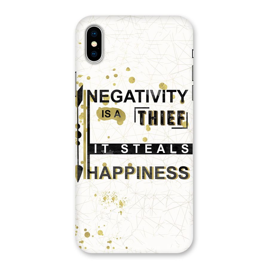 Negativity Thief Back Case for iPhone XS