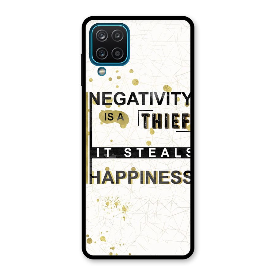Negativity Thief Glass Back Case for Galaxy A12