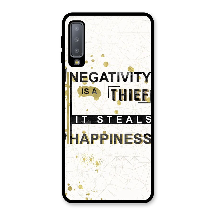 Negativity Thief Glass Back Case for Galaxy A7 (2018)