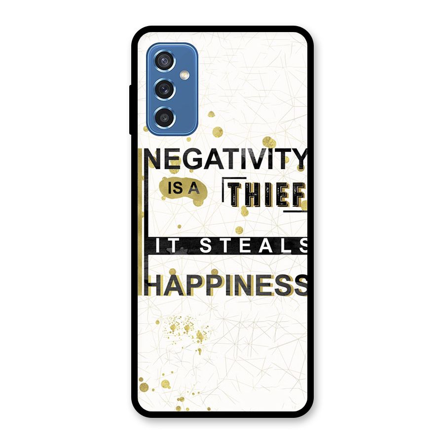 Negativity Thief Glass Back Case for Galaxy M52 5G