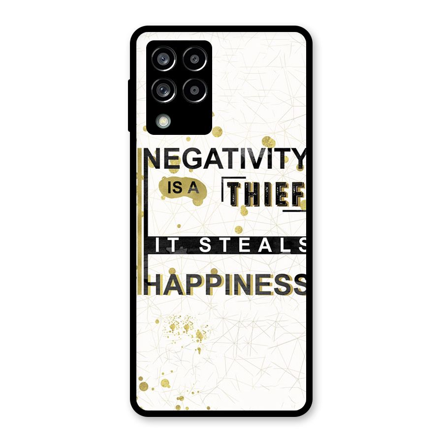 Negativity Thief Glass Back Case for Galaxy M53 5G
