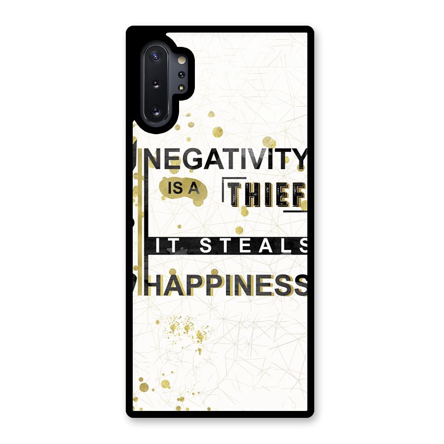 Negativity Thief Glass Back Case for Galaxy Note 10 Plus