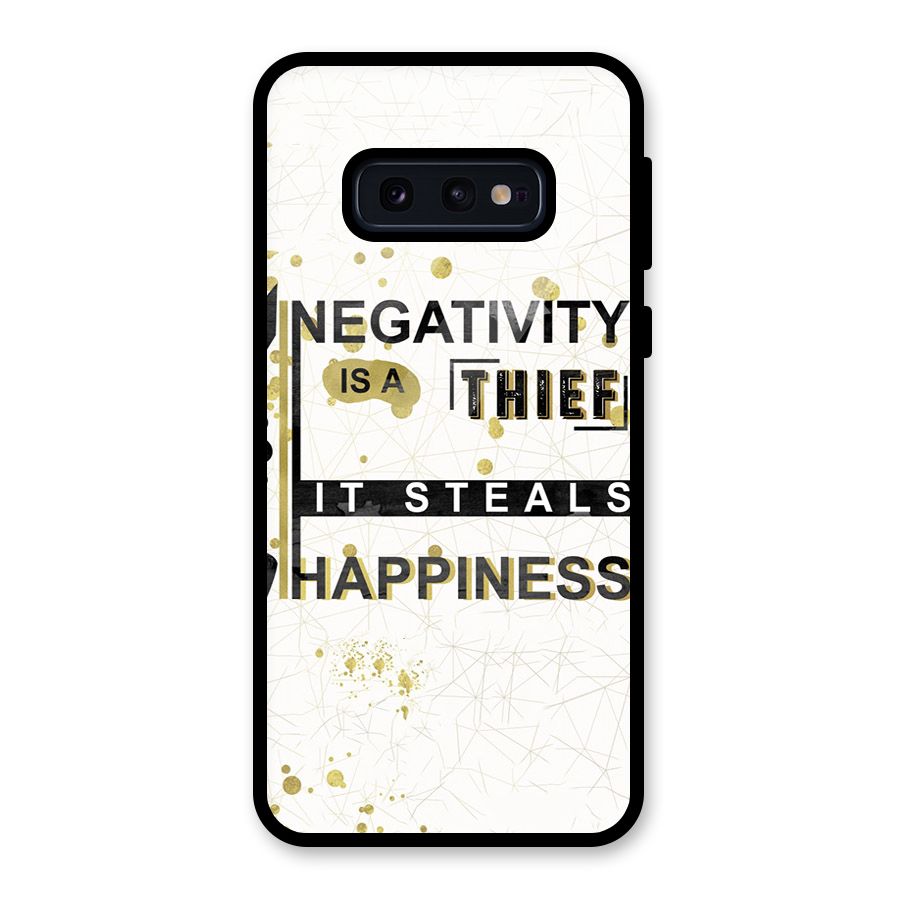 Negativity Thief Glass Back Case for Galaxy S10e