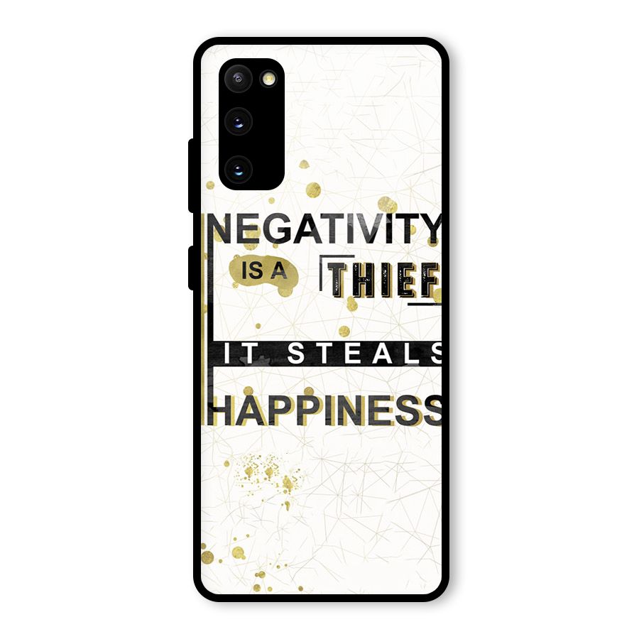 Negativity Thief Glass Back Case for Galaxy S20 FE 5G
