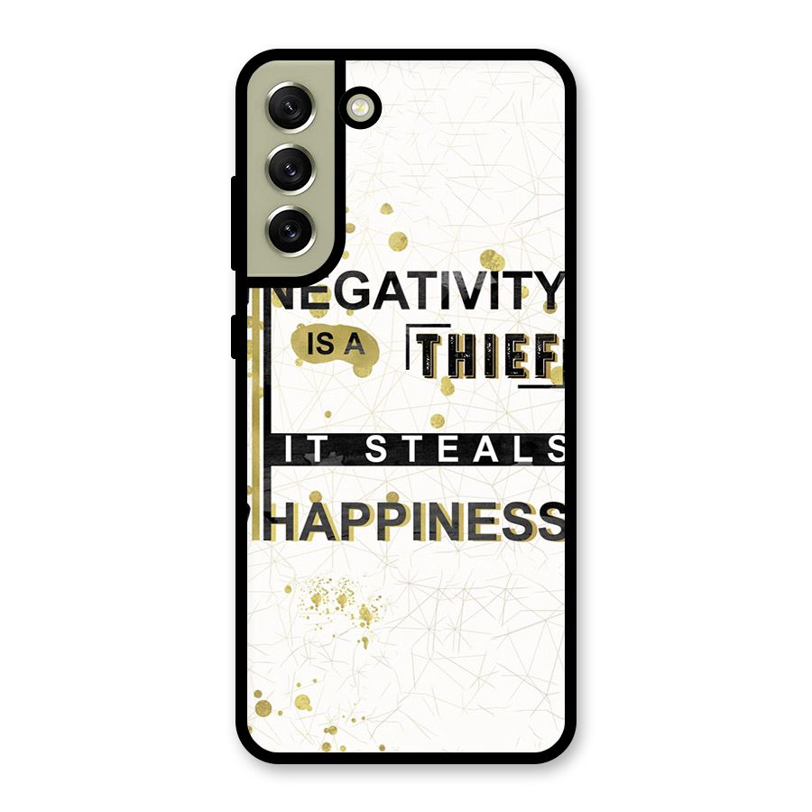Negativity Thief Glass Back Case for Galaxy S21 FE 5G
