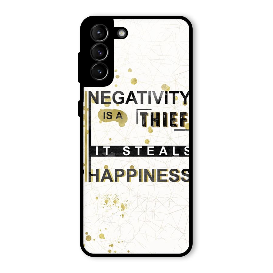 Negativity Thief Glass Back Case for Galaxy S21 Plus