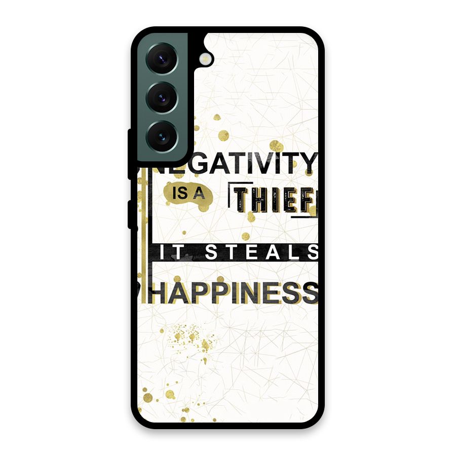 Negativity Thief Glass Back Case for Galaxy S22 5G