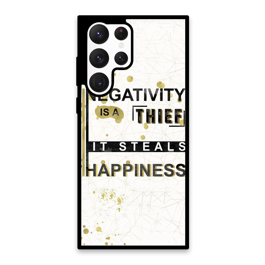 Negativity Thief Glass Back Case for Galaxy S22 Ultra 5G