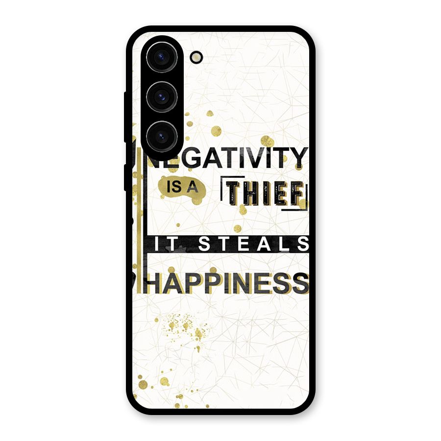 Negativity Thief Glass Back Case for Galaxy S23 Plus