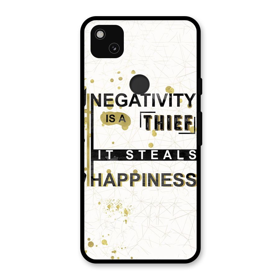 Negativity Thief Glass Back Case for Google Pixel 4a