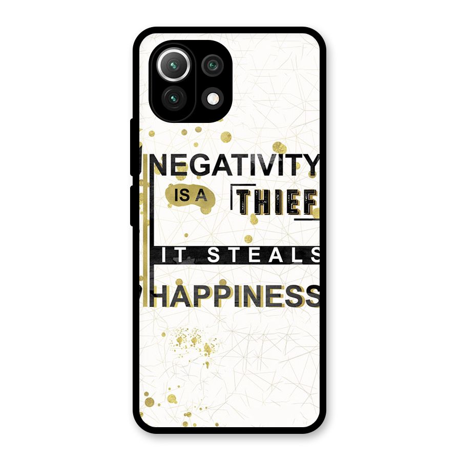 Negativity Thief Glass Back Case for Mi 11 Lite NE 5G