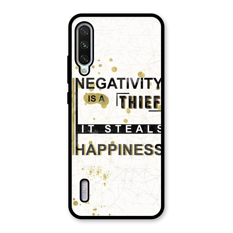 Negativity Thief Glass Back Case for Mi A3