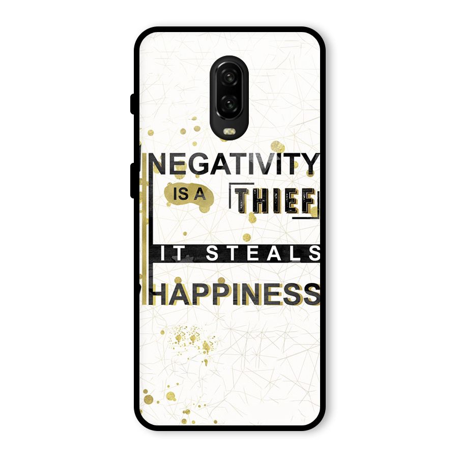 Negativity Thief Glass Back Case for OnePlus 6T