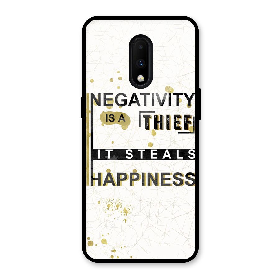 Negativity Thief Glass Back Case for OnePlus 7