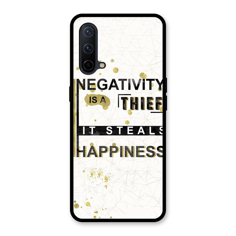 Negativity Thief Glass Back Case for OnePlus Nord CE 5G