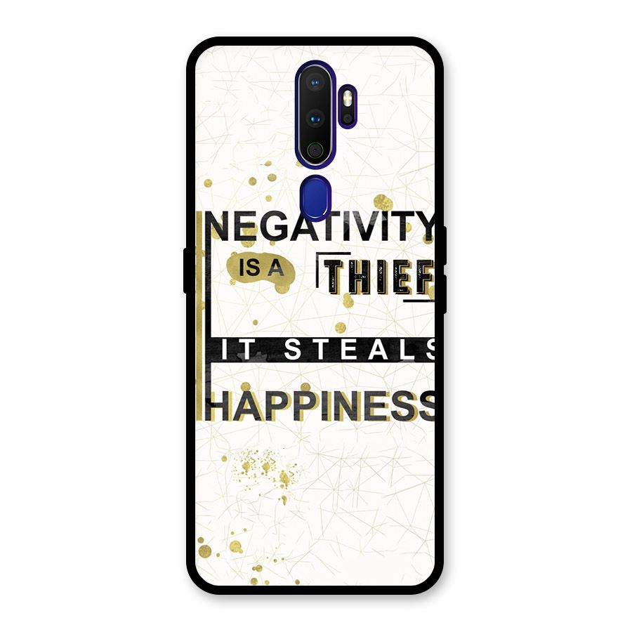 Negativity Thief Glass Back Case for Oppo A9 (2020)