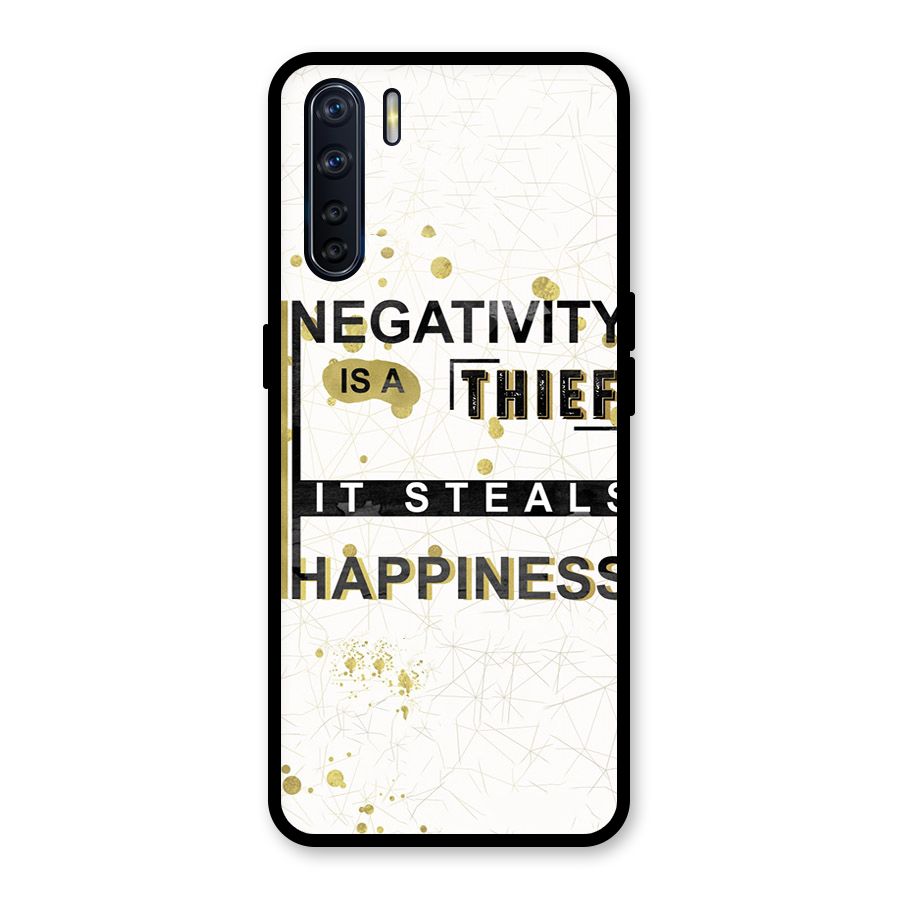 Negativity Thief Glass Back Case for Oppo F15