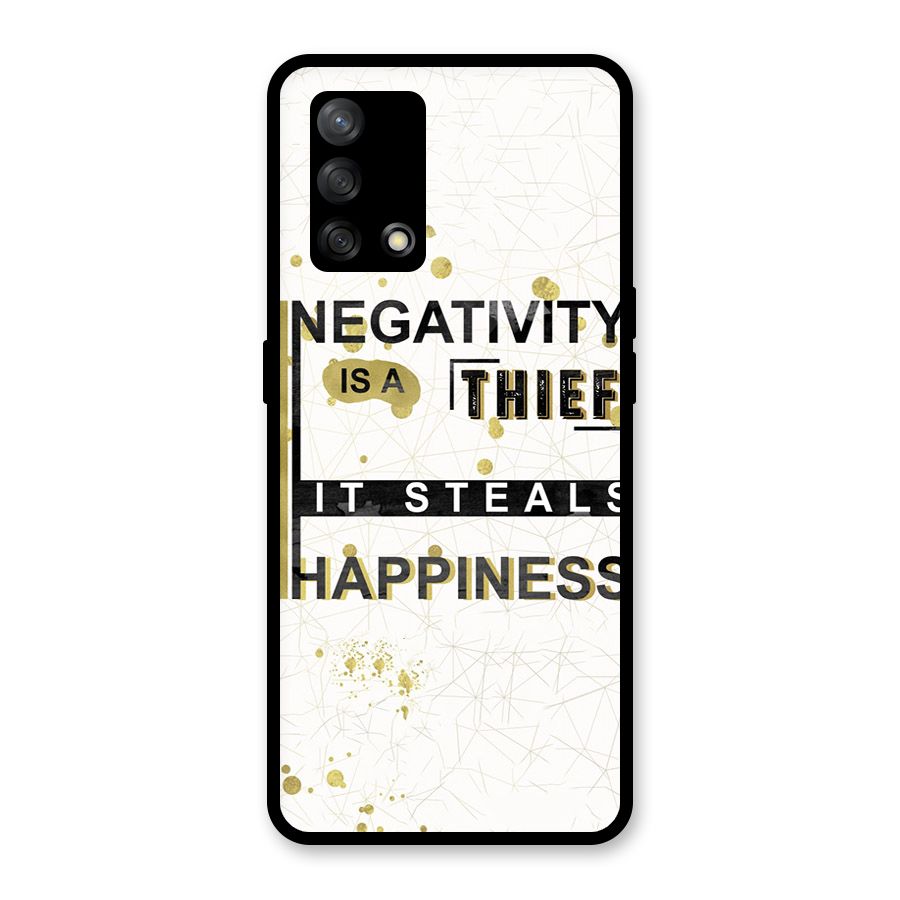 Negativity Thief Glass Back Case for Oppo F19