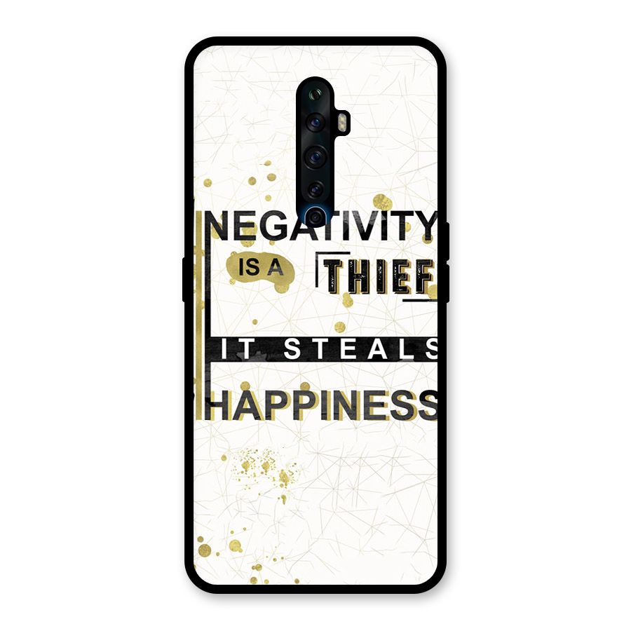 Negativity Thief Glass Back Case for Oppo Reno2 F