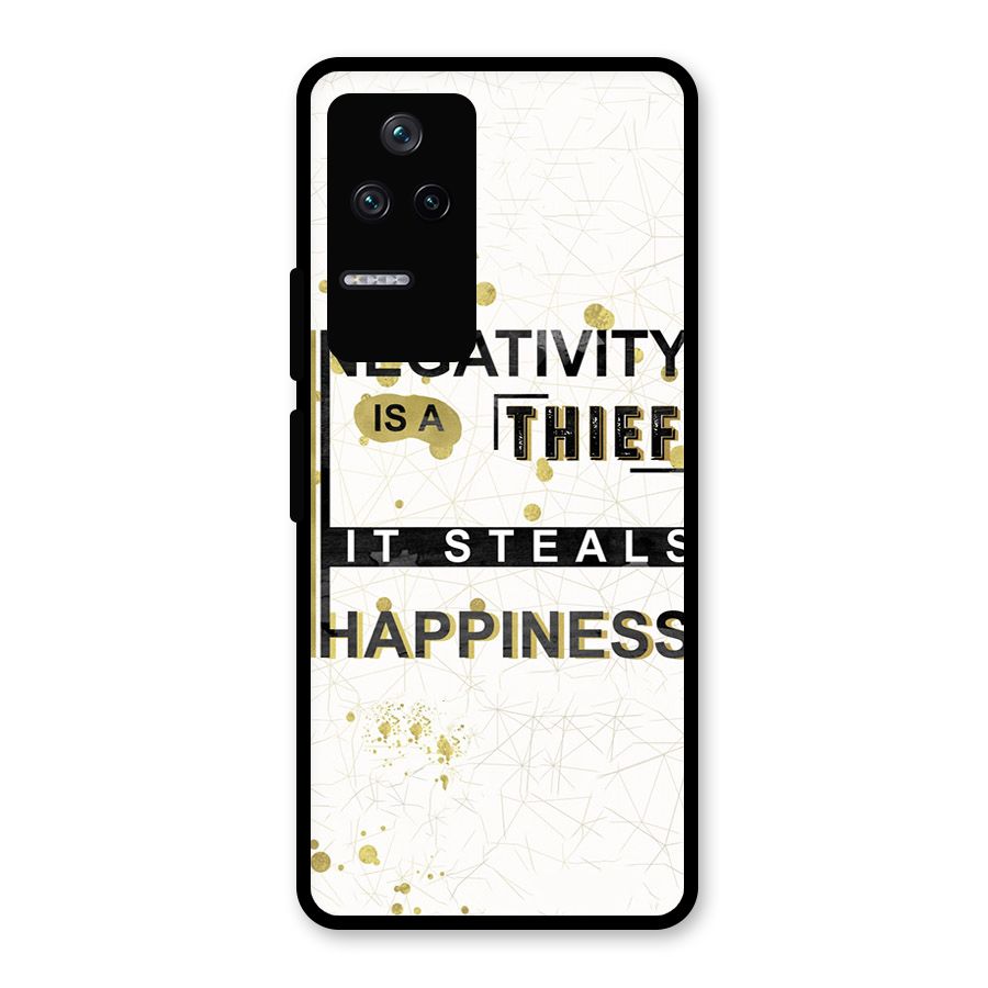 Negativity Thief Glass Back Case for Poco F4 5G