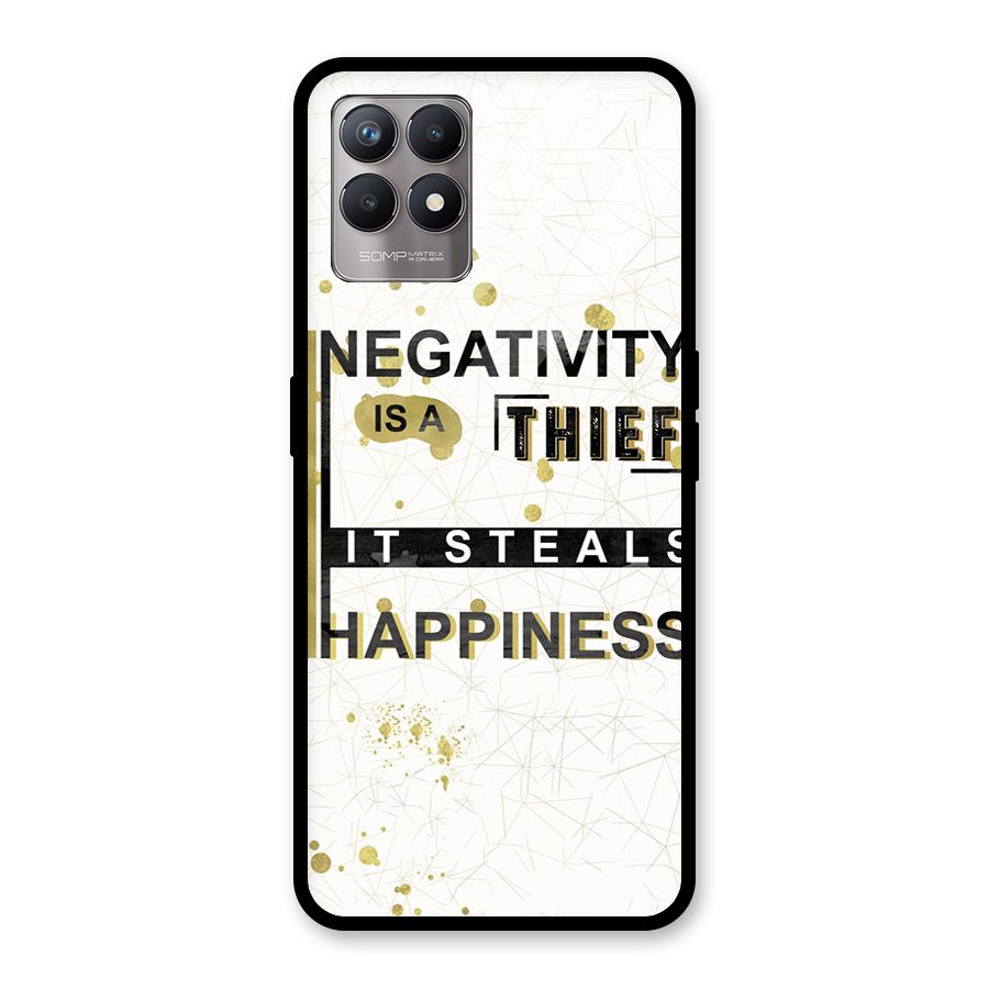Negativity Thief Glass Back Case for Realme Narzo 50