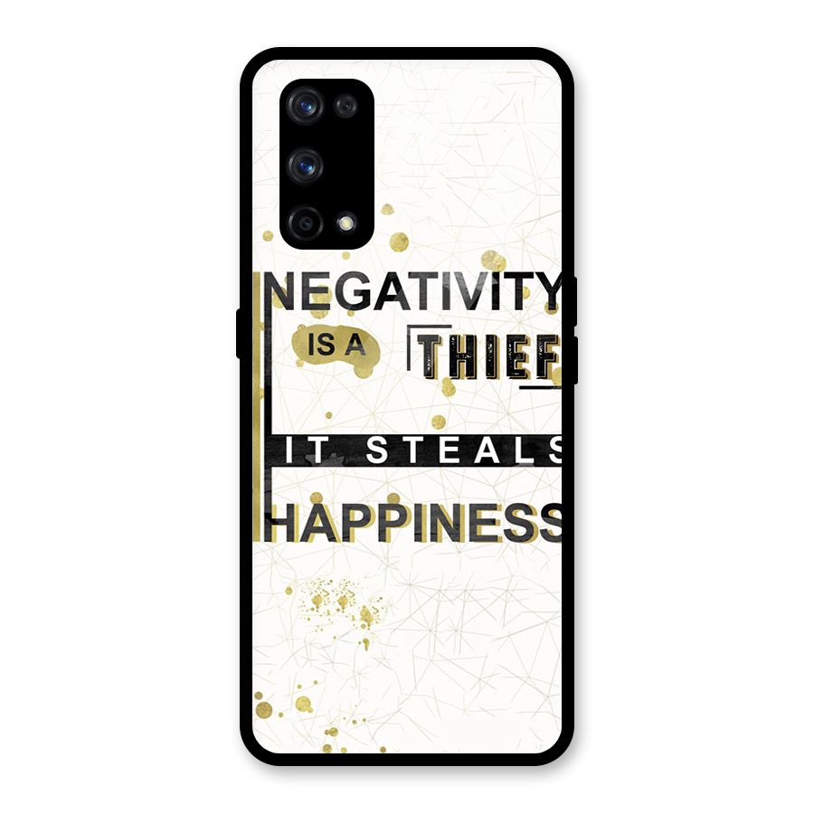 Negativity Thief Glass Back Case for Realme X7 Pro