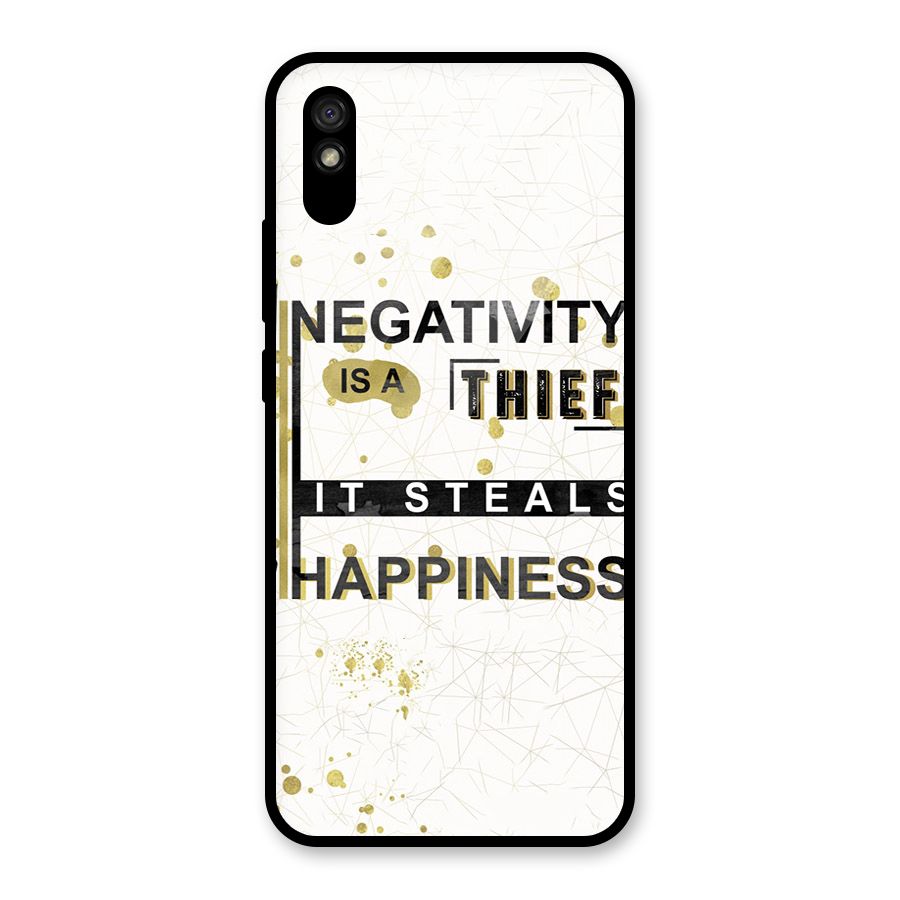 Negativity Thief Glass Back Case for Redmi 9A