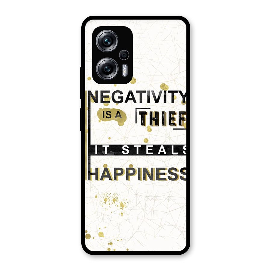 Negativity Thief Glass Back Case for Redmi K50i
