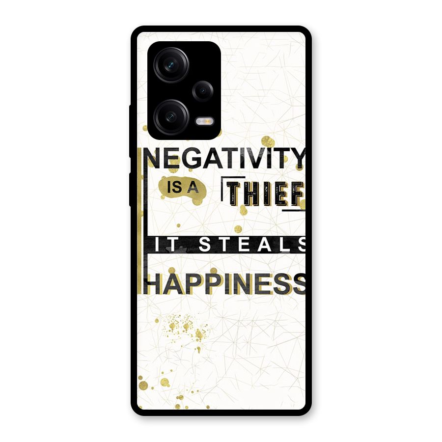 Negativity Thief Glass Back Case for Redmi Note 12 Pro