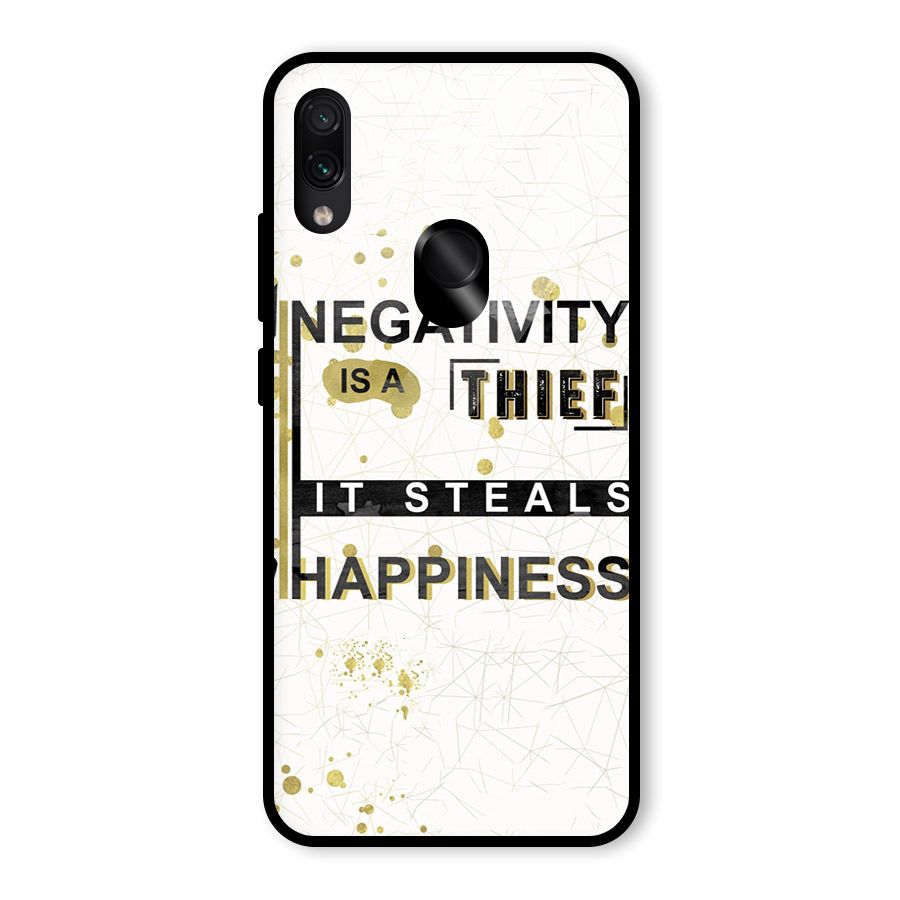 Negativity Thief Glass Back Case for Redmi Note 7 Pro