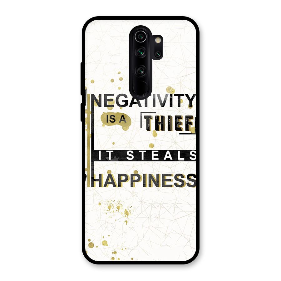 Negativity Thief Glass Back Case for Redmi Note 8 Pro