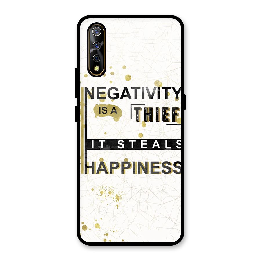 Negativity Thief Glass Back Case for Vivo S1