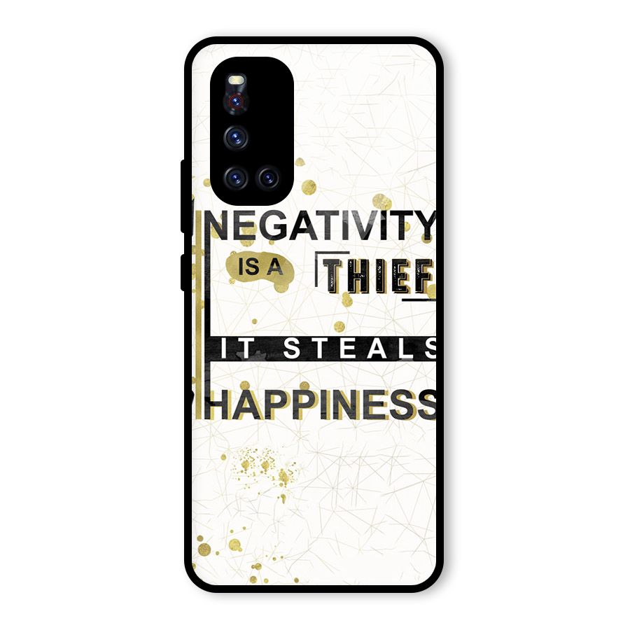 Negativity Thief Glass Back Case for Vivo V19