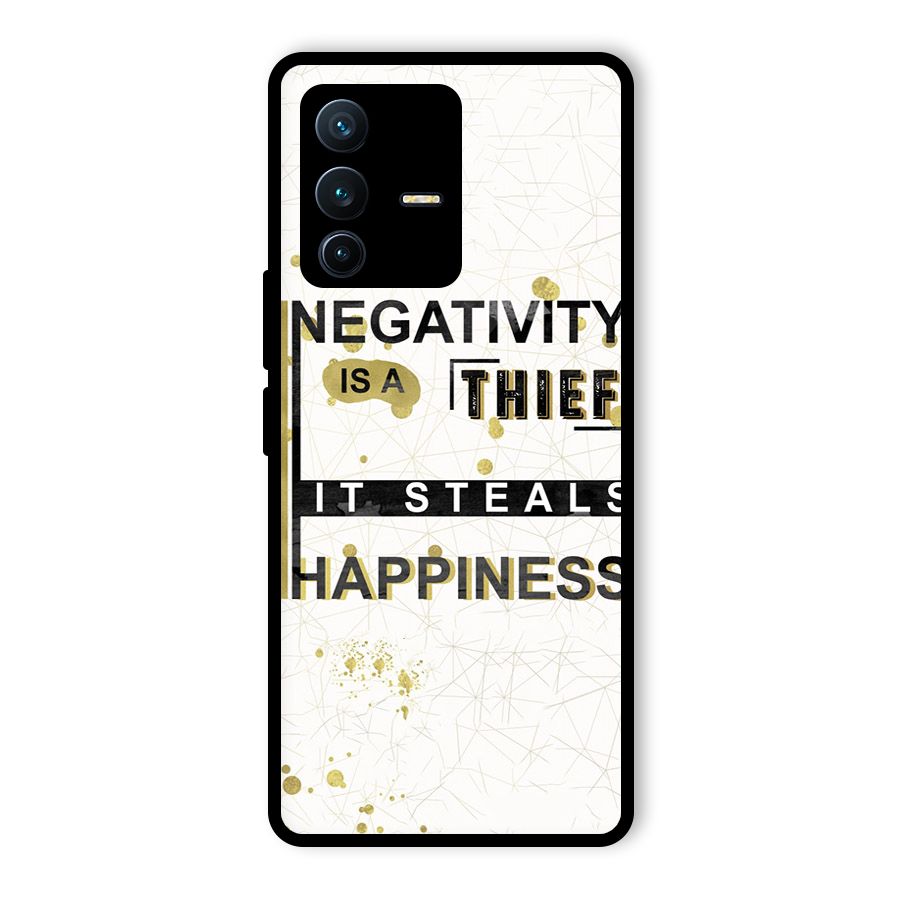 Negativity Thief Glass Back Case for Vivo V23 Pro