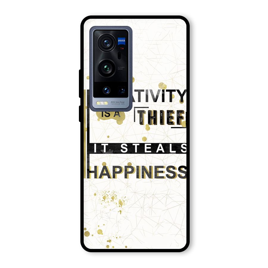 Negativity Thief Glass Back Case for Vivo X60 Pro Plus