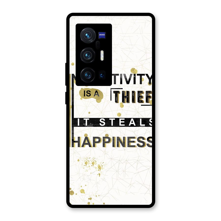 Negativity Thief Glass Back Case for Vivo X70 Pro Plus
