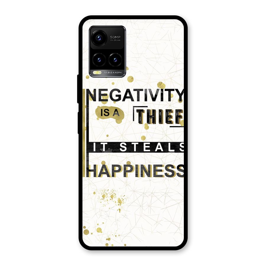 Negativity Thief Glass Back Case for Vivo Y21A