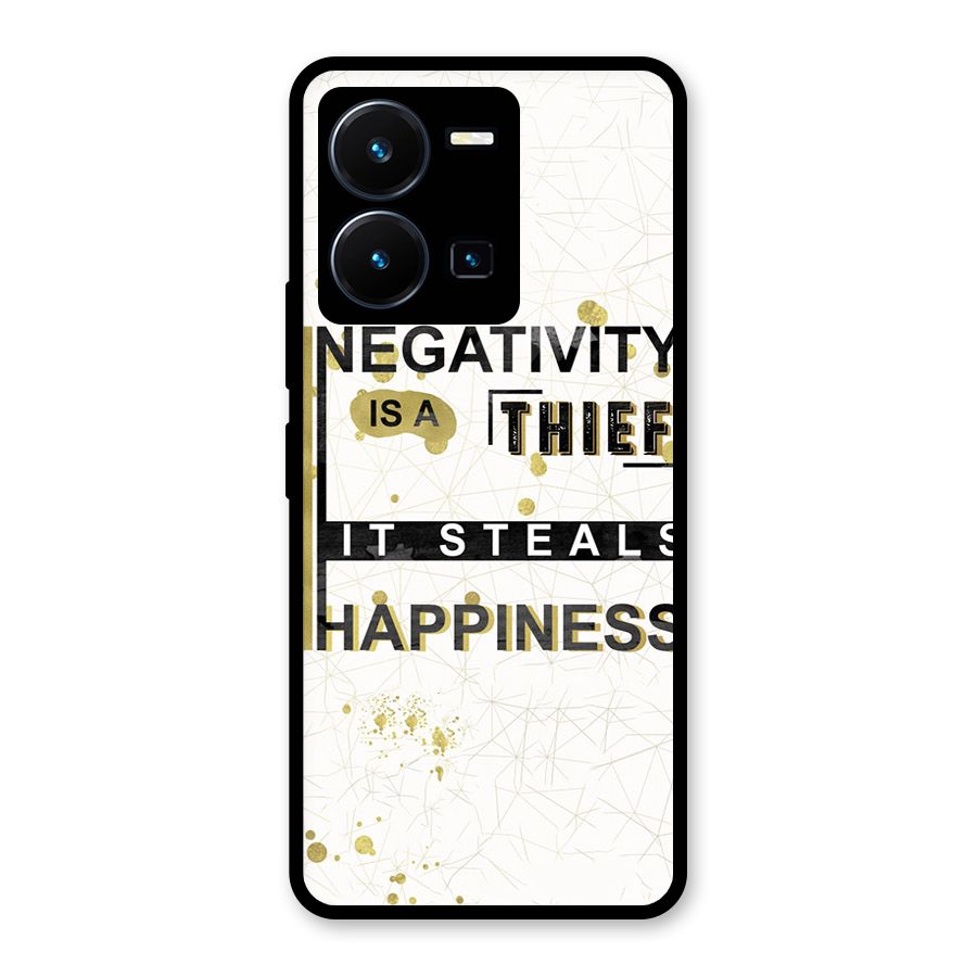 Negativity Thief Glass Back Case for Vivo Y35