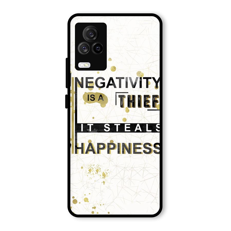 Negativity Thief Glass Back Case for Vivo iQOO 7 Legend 5G
