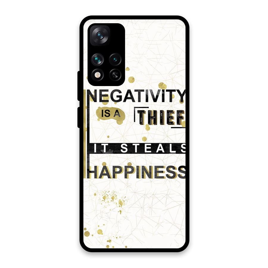 Negativity Thief Glass Back Case for Xiaomi 11i HyperCharge 5G