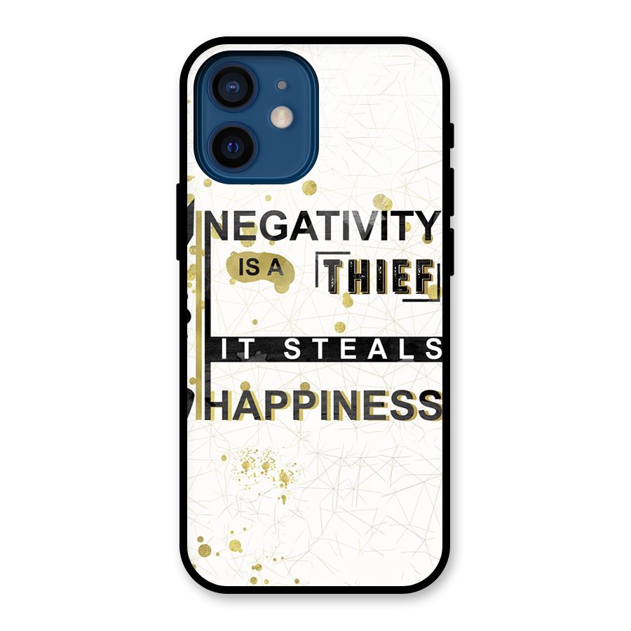 Negativity Thief Glass Back Case for iPhone 12 Mini